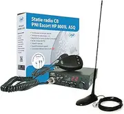 CB Radio Kit, PNI Escort HP 8001L ASQ+ HS81L Headphones + CB Antenna PNI Extra 45 SWR 1.0 45 cm High Fibreglass