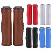 2pcs Bicycle Handlebar Grips Artificial Leather Mtb Mountain Bike Handle Bar Cov