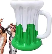 Large Inflatable Cooler - Funny Beer Mug Shape Inflatable Ice Bucket | Creative Floating Beer Cooler Beverage Containers | Large Parties Decorations for Pool, Beach & Birthday