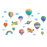 在飛比找momo購物網優惠-【北熊の天空】熱氣球 飛機 DIY 拼貼 幼兒園民宿佈置 背