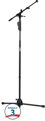 On-Stage MS7550 One-handed Boom Mic Stand (3 Pack)