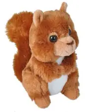 7 Inch Hug Ems Red Squirrel Plush Stuffed Animal by Wild Republic