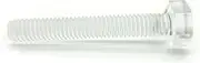 100pcs M3 M4x5/6/10/12/16/20mm Hex Screws External Hexagon Socket Male Bolt PC Acrylic Clear Insulation Bolt Transparent Plastic(10mm,M4)
