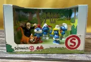 2010 SCHLEICH SMURF GIFT GIVING BOX SET #41244 *NEW* with GARGAMEL & AZRAEL