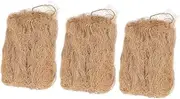 CAXUSD 1set Jute Silk Budgie Burner Logs Starter Firelighters Firewood Camping Accessories Grill Tools Wild Accessory Survival Accessory Wild Supply Fire Tool Light 3pcs