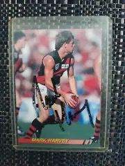 SIGNED 1994 AFL SELECT ESSENDON MARK HARVEY # 55 CARD FREE POST