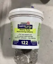 Zinsser SureGrip 122 Heavy Duty Wallcovering Adhesive, 1 Quart