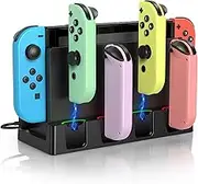 Charging Dock Compatible with Nintendo Switch for Joy Con & OLED Controller, Charging Dock for Joycon Controller, Charger Stand Station with Charging Cable