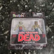 The Walking Dead Minimates Guts Zombie & Burned Zombie Series 1 figure