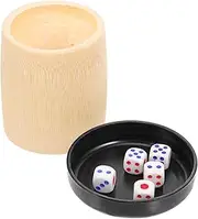 HONMEET ES Dice Tray Game Cups Set of 2 Dice Shaking Cups for KTV Bar Party Favors