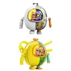Mini Mecha Fan Bladeless 900mAh Hanging Neck Fan Night Light Cooler Fan 3-gear H