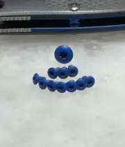 Flat Blue Stainless Screws For Benchmade Mini Griptilian 555-1 G10 556-1 Knife