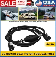 5/16inch Marine Outboard Boat Motor Fuel Gas Hose Line Assembly with Primer Bulb