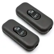 Inline Cord Switch 2 Pack, AC 250V 6A On/Off Lamp Control Appliance Switch Rocke