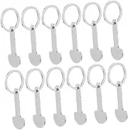 DIYEAH 12Pcs Portable Trolley Tokens Keychain Removable Shopping Token Key Rings for Grocery Trolleys Lightweight Easy to Carry Shopping Supply
