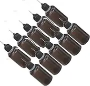 BIUDECO 20pcs Oil Bottle Machine Oil Pot Metal Container Motor Oil Container Motor Oil Dispenser Sauce Bottle Squeeze Needle Bottles for Ink Art Bottle Applicator Bottle Steel