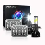 Pair 7X6" 5x7" Inch Headlights Square For Chevy Express Cargo Van 1500 2500 3500 (for: Peugeot)