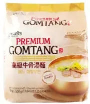 Paldo Premium Gomtang Instant Beef Noodle 4.41 oz x 4 Packs~10/2025