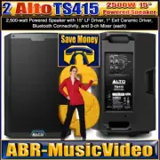 2 Alto Professional TS415 2,500-watt 15-inch Powered Speakers/ 1 Year Warranty