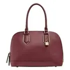 Hilary Radley Faye Satchel Leather Women's Handbag Bordeaux Red