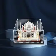 Acrylic Display case with Screw for Lego® Taj Mahal 21056(Lego Set is not Included) (No Background)