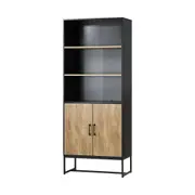 Oikiture Display Shelf 5-Tier Storage Shelves Bookshelf Bookcase Cupboard