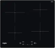 Whirlpool WS Q2160 NE Black Built-in (placement) 59 cm Zone induction hob