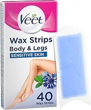 Veet Wax Strips for Sensitive Skin (Count of 40)