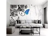 3D Flower Butterfly 1097 Wall Murals Self-adhesive Vinyl Wallpaper Murals