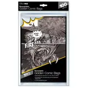Ultra PRO 100 CT Golden Comic Bags Acid Free Resealable Flap Closure Protector