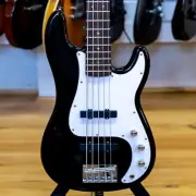 SX VTG Series 5-String Bass Guitar with Gig Bag (Black)