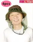 4x Mosquito Fly Head Net Headnet | Camping Hiking Gardening Fruit Farm Job