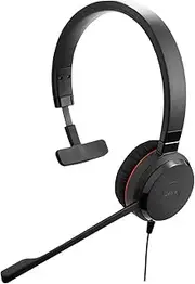 Jabra Evolve 30 II Wired Mono Headset Teams Cert - Passive Noise Cancelling - PC USB - On Ear Headphones with Noise Cancelling Boom Mic - Prof Call Quality - InLine Call Controller - Crisp Clear Audio