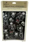 UNOPENED Vintage Hallmark Halloween Puffy 3D Google Googly Eye Skeleton Stickers