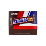 Snickers Original Peanut Chocolate Candy Bars (1.86oz) Bar 48-Count Box