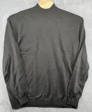 LaVane Solid Charcoal Gray Cotton Blend Mock Turtleneck Sweater Men's 2XL NWT