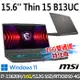 msi微星 Thin 15 B13UC-1418TW 15.6吋電競筆電(i7-13620H/16G/512G SSD/RTX3050-4G/W11)