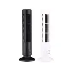 USB Vertical Bladeless Fan Mini Air Conditioner Fan Cooling Tower Fan/White