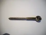 Lag Screw 6mm x 40mm Eyes Stainless Steel Grade 316 Balustrade Decking - 50 qty