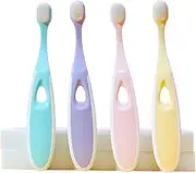 4-pack Little Penguin children's soft-bristled toothbrush for oral cleaning and gum protection 52-hole fine brush wire
