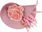 [WESIEVYA] Wedding Bride Fascinator Hat with Lightweight Headband for Tea Party Birthday and Prom Elegant Hair Accessory for Women
