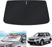 X-CAR Custom Fit Windscreen Sun Shade Compatible with Subaru Forester 2019-2024 WindScreen Shade Foldable Sun Visor Protector Blocks UV Rays Keep Your Car Cooler
