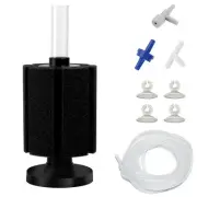 Aquarium Air Powered Sponge Filter, Fish Tank Bio Bubble Filter with Airline ...