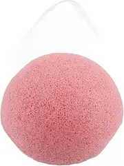 Konjac Fiber Face Wash Cleanse Sponge Puff Exfoliator Tools for Sensitive Skin Pink