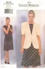 Vogue Sewing Pattern Women's A-Line DRESS & JACKET 9848 Plus Size 20-22-24 UNCUT