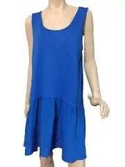 BNWT Womens Sz 16 Autograph Brand Sapphire Sleeveless Stretch Tunic Top RRP $50