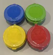 Poison Pirate Packet Tubs X 4 Unopened New 1995 Tazos Caps