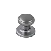 Nidus Door Knob WCKSC Wentworth Cupboard Set Satin Chrome w/ Backplate