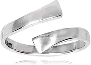 [JewelryWeb] 14k White Gold CZ Simulated Diamond Adjustable Elegant Body Jewelry toe ring-toe ring for Women