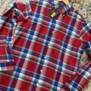 Polo Ralph Lauren Men's Medium New Plaid Flannel Shacket Jacket Shirt NWT